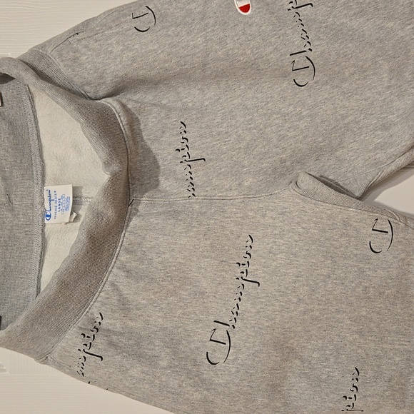 Champion Light Gray Joggers with Logo Men's LARGE - Picture 8 of 12